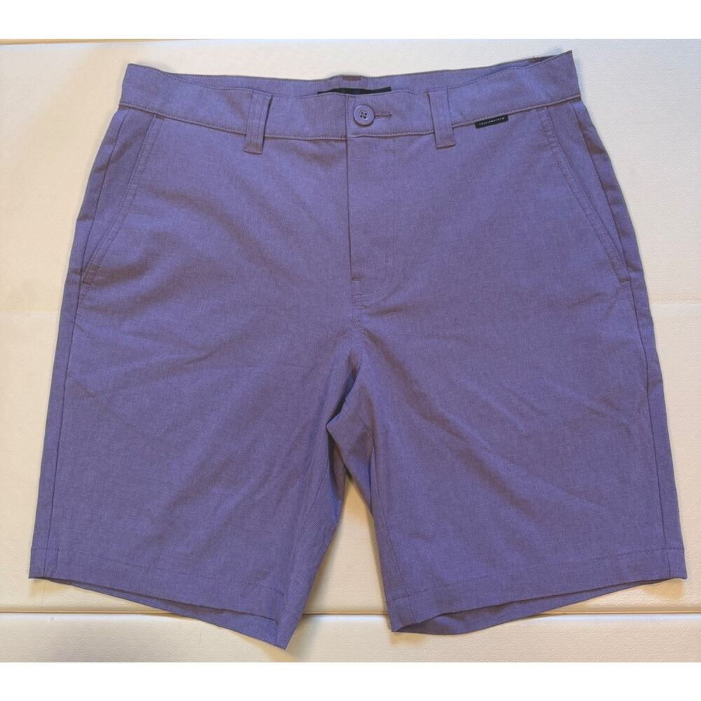 Travis Mathew Mens 32 Performance Golf Shorts Stretch Chino Purple